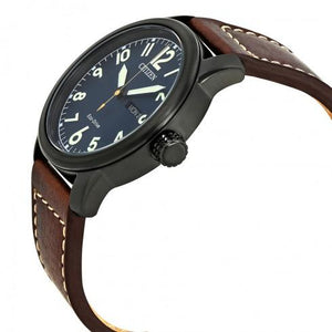Chandler Dark Blue Dial Men's Brown Leather Watch